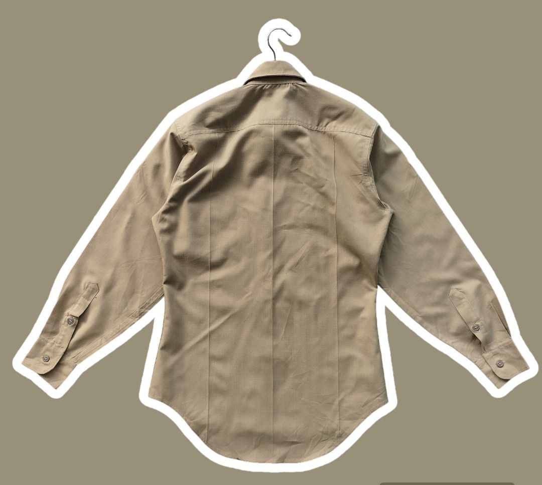 US MILITARY COLOUR KHAKIS UNIFORM SHIRT, Men's Fashion, Tops & Sets ...