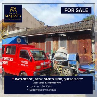 Vacant Lot For Sale in Brgy. Santo Niño near Galas Quezon City