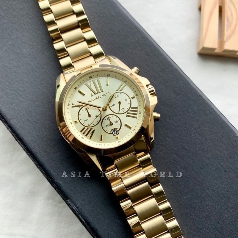 Valentines day MICHAEL KORS BRADSHAW CHRONOGRAPH WATCH MK5605 Women s Fashion Watches Accessories Watches on Carousell
