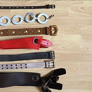 Vintage Y2K Studded Genuine Leather Tie Belts • READ CAPTION FOR INDIVIDUAL PRICES •