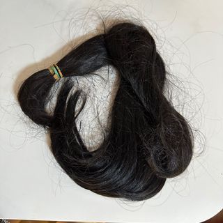 Waist Length Human Hair Extensions Natural Black 90grams