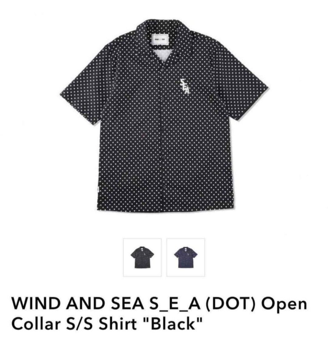 Wind and Sea dot open collar S/S Shirt, 男裝, 上身及套裝, T-shirt
