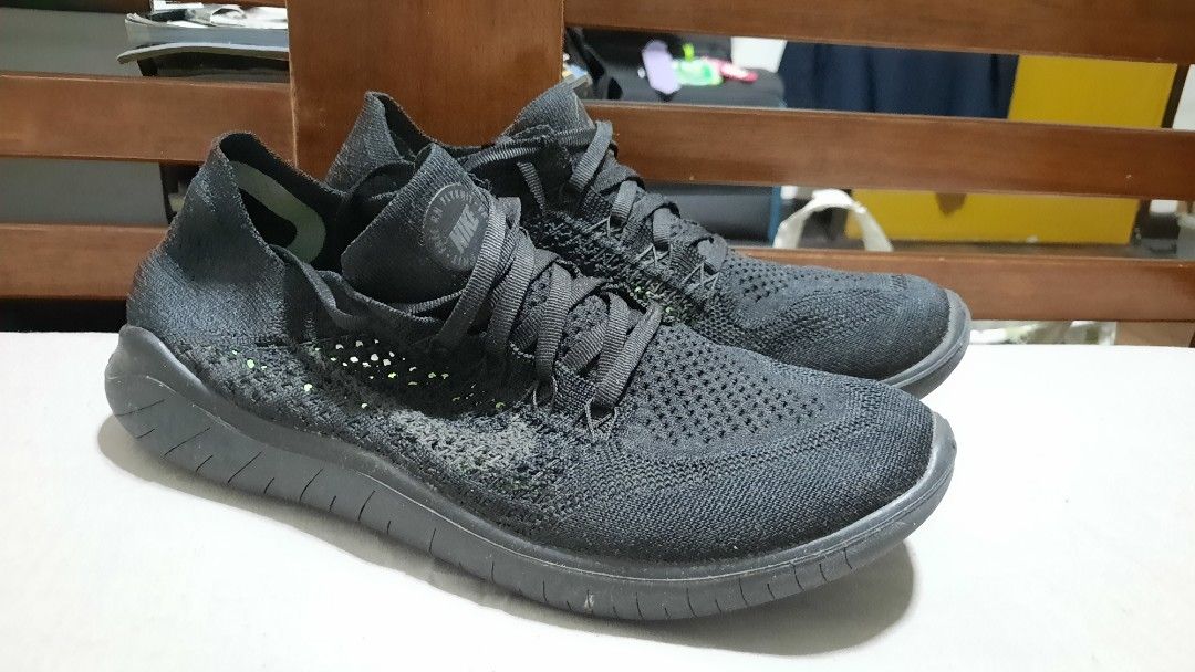 Nike women's free rn flyknit 2018 - black/anthracite hot sale