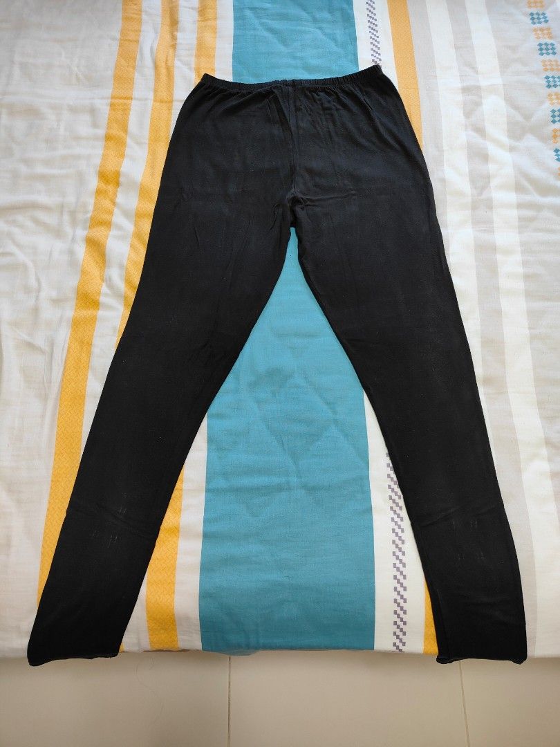 XL Cotton Black Leggings Pants, Women's Fashion, Bottoms, Jeans