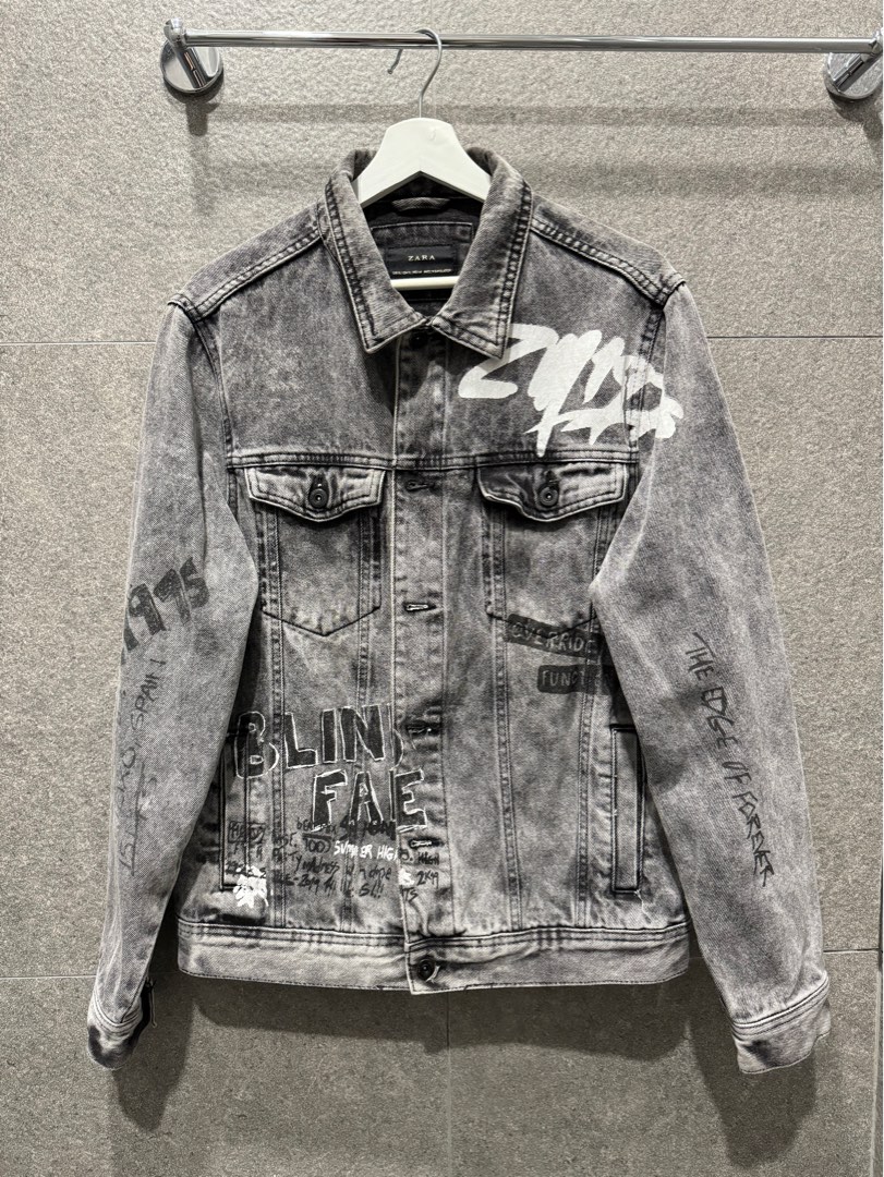 Graffiti jacket zara shop