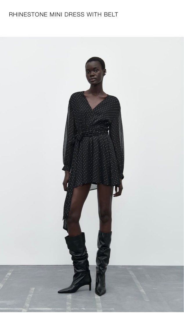 zara black mini dress with rhinestones Milly Saylor Mini Dress main image 0