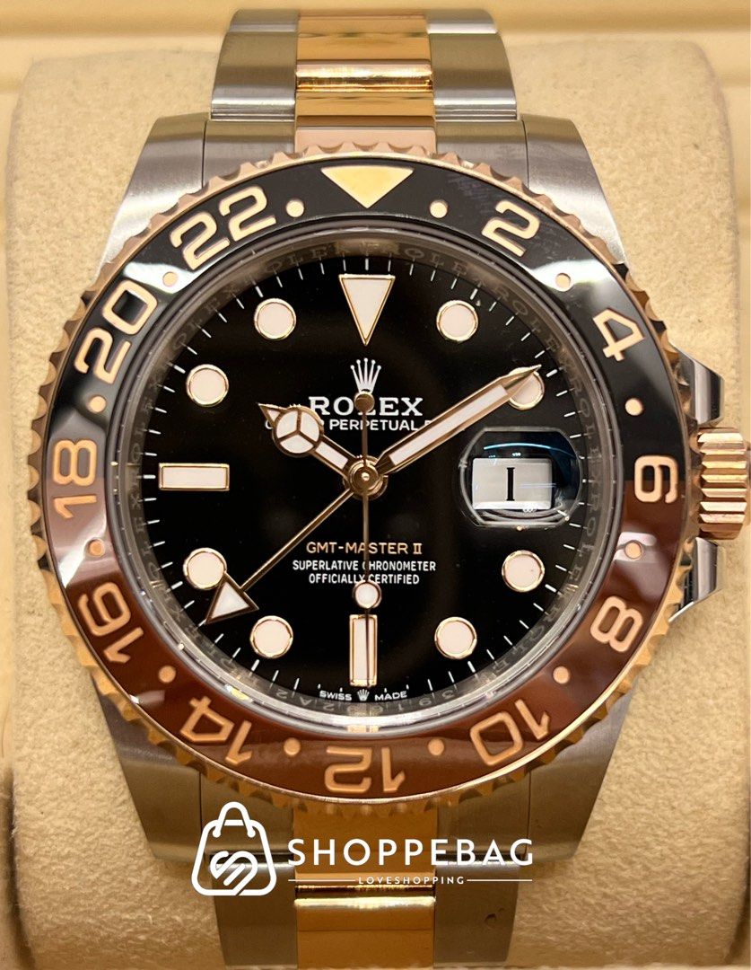 2023 BNIB Rolex GMT Master II 126711 CHNR Rootbeer in Half 18K