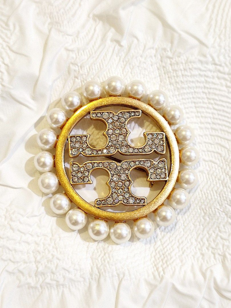 Tory Burch Pearl Brooch Authentic