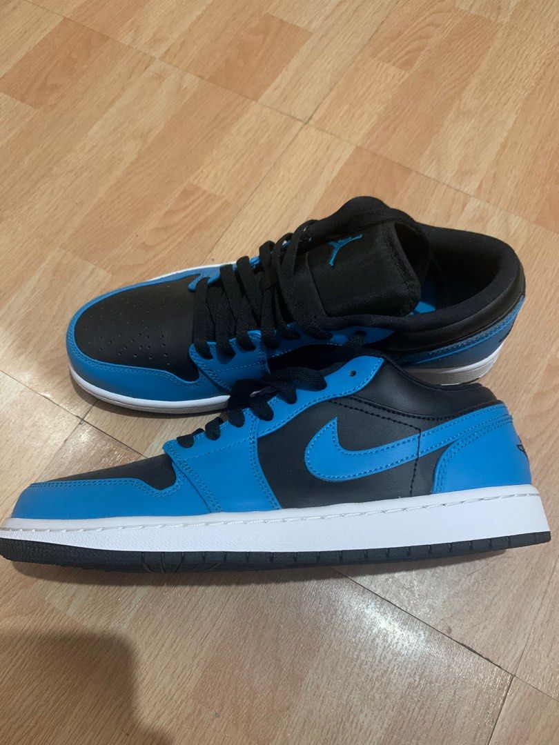 Air Jordan 1 low Laser Blue (Category: Sneakers) located in Bulacan. Submitted by pauity (Listing ID 1287598914, Image 1). Description: For Sale! No box. Bought from US Brand New Air Jordan 1 Low Laser Blue Size: 9.5 US STYLE: 553558-410 Price 5,500.
