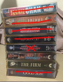 Assorted VHS tape