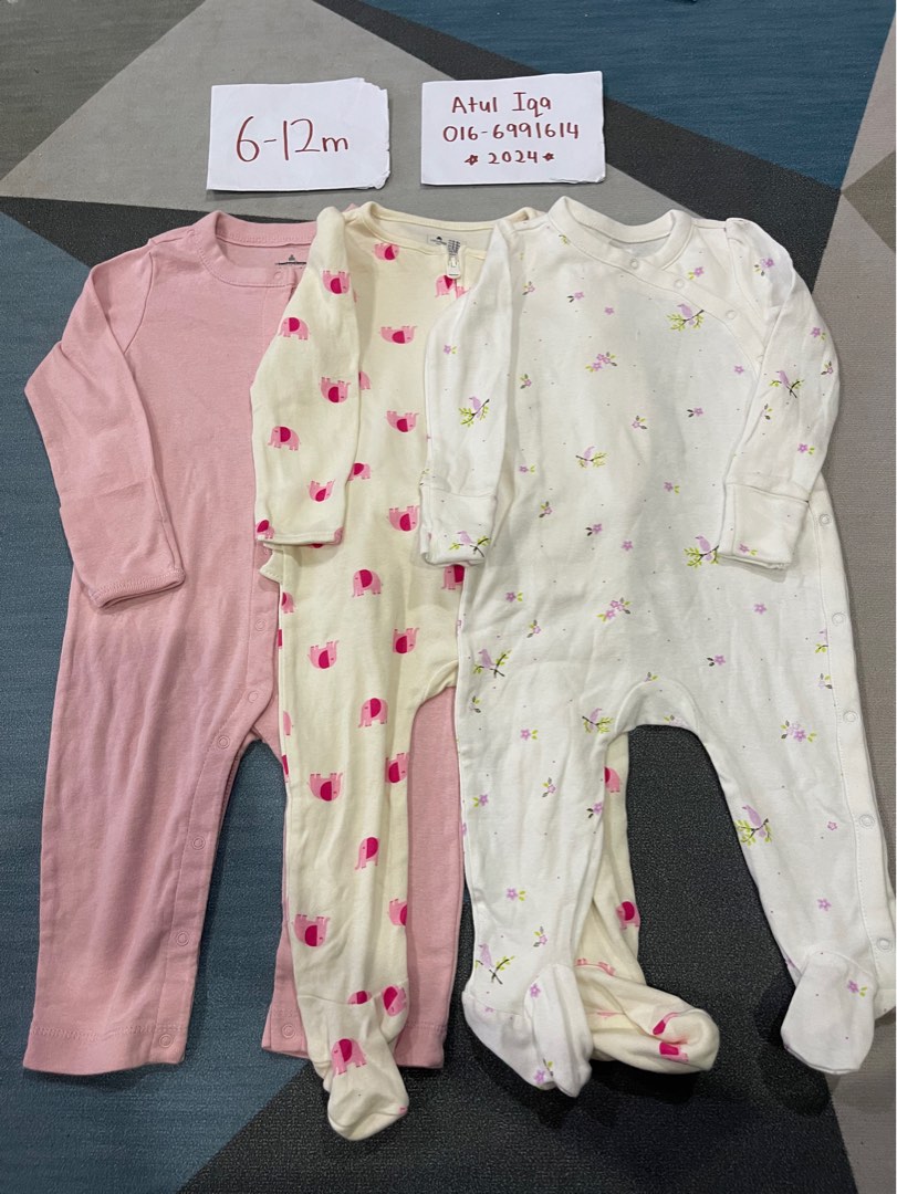 Baby Gap Combo Sleepsuit Jumpsuit Girl 6 12m