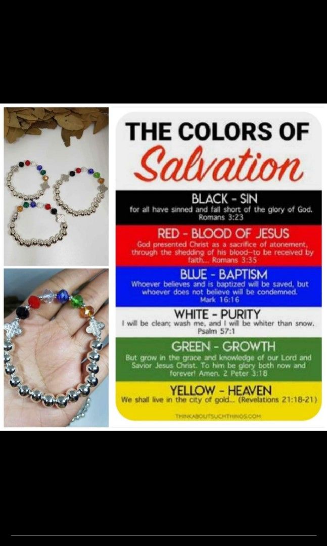 Colors of salvation bracelet store