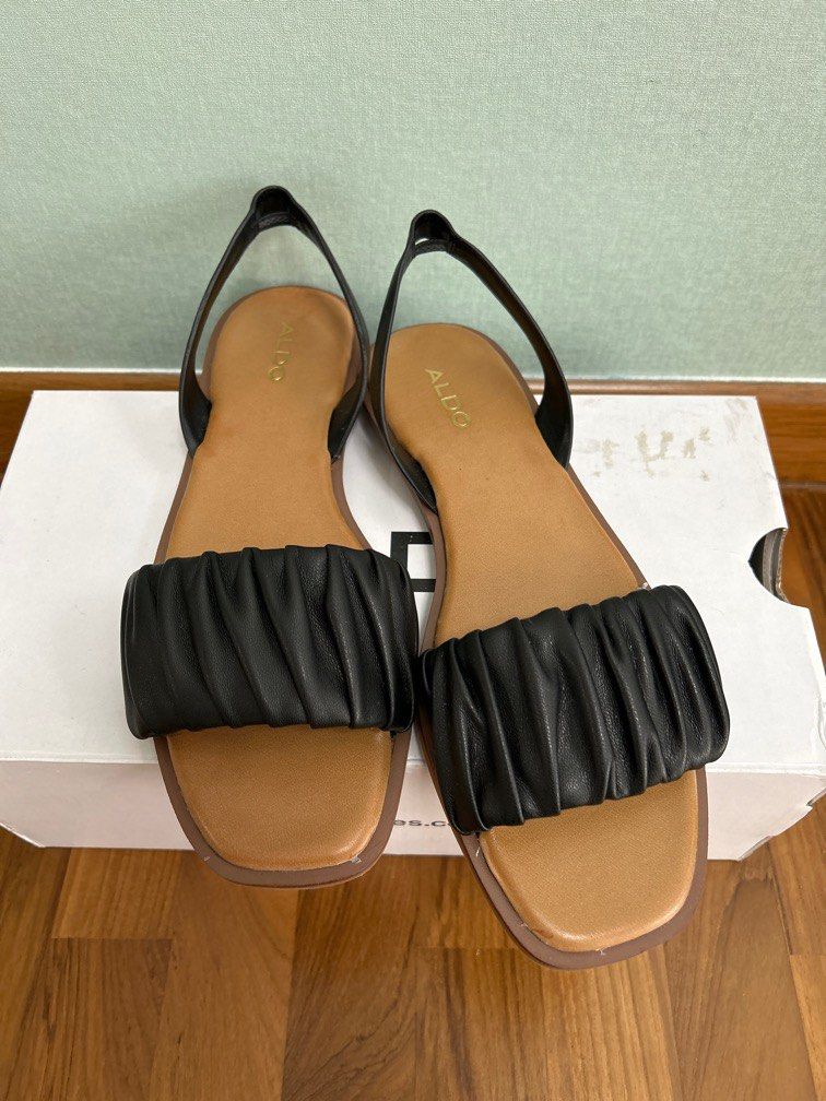 Aldo black sandals sale
