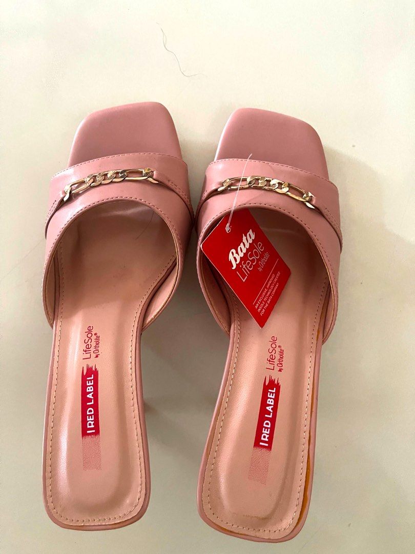 Pink slip on heels shop