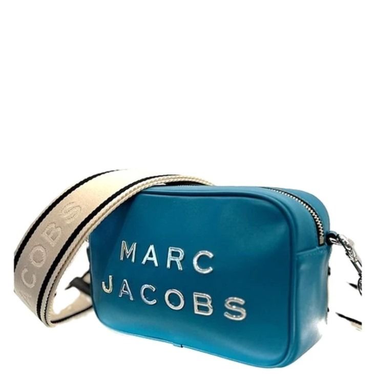 BRAND NEW AUTHENTIC INSTOCK MARC JACOBS PLAIN LEATHER CAMERA BAG PURPLE 4P3HCR020H02 HARBOR BLUE