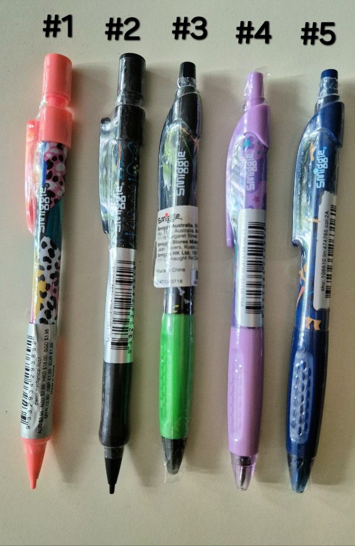 Brand New Smiggle Stationery (Category: Stationery & School Supplies) located in Singapore. Submitted by roseybunny (Listing ID 1287372197, Image 1). Description: - $2.80 each! - Brand new! - Bought at $3.95 each 📍Meet-up locations: Admiralty - Jurong stations 💌 Or tracked mailing (Additional $2.80).