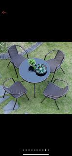 Brand New!! Tredey Outdoor Garden Set (4 chairs + 1 round table)