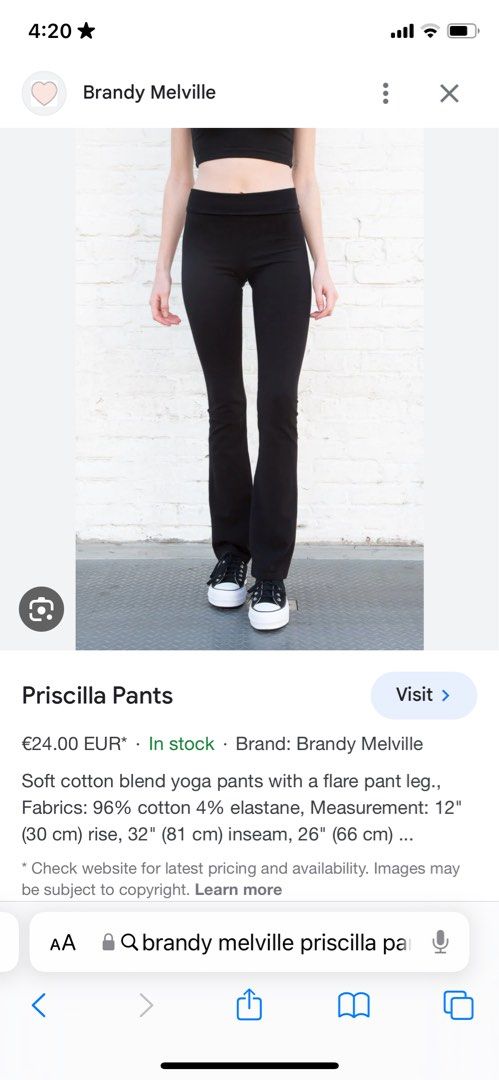 Brandy melville green Priscilla yoga pants