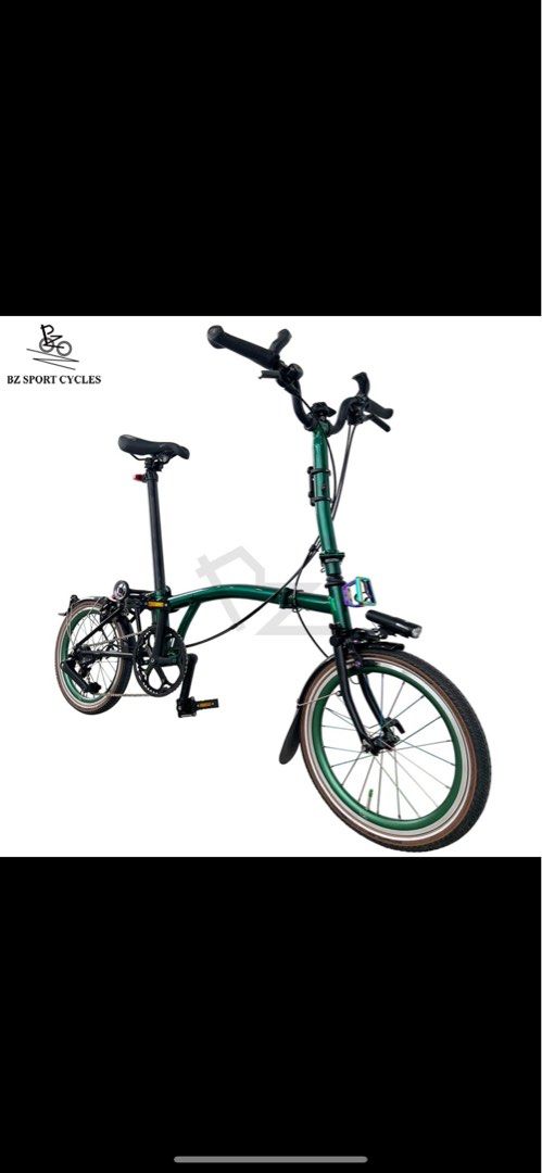 Brompton P Line H4L Emerald Green for sale, Sports Equipment, Bicycles &  Parts, Bicycles on Carousell