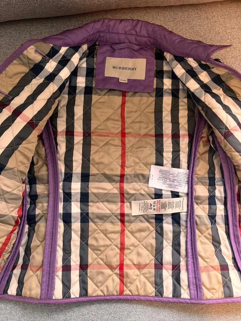 Burberry kids quilted jacket