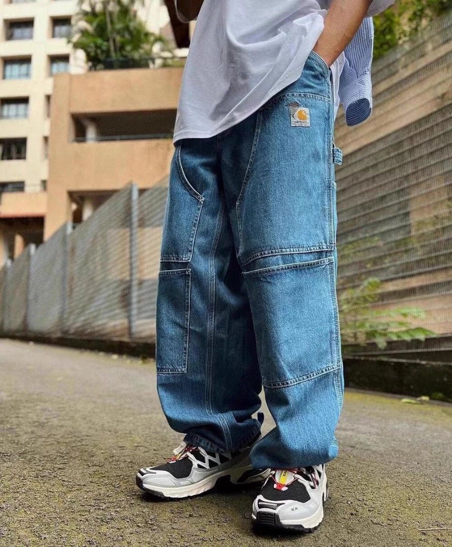 Carhartt denim cargo pants deals