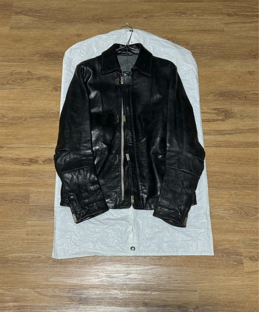 ジャケット・アウター Carol Christian Poell ScarstitchedJacket CAROL CHRISTIAN POELL KANGAROO LEATHER SCARSTITCH JACKET
