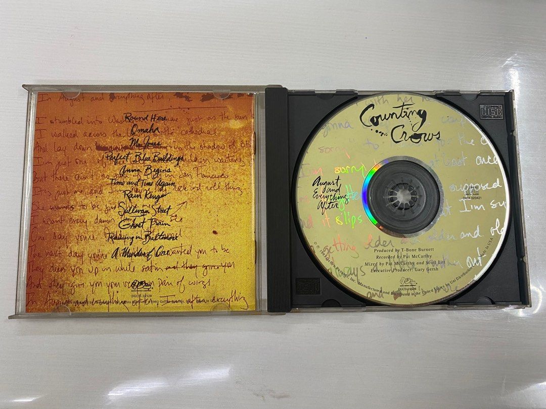 Counting Crows - August and Everything After - Original Music Album ...