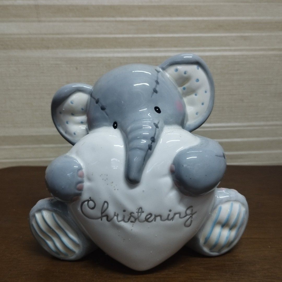 Ceramic Coinbank (Category: Vintage Collectibles) located in Caloocan City. Submitted by chonadura91470 (Listing ID 1287669902, Image 1). Description: christening gift Ceramic coinbank.