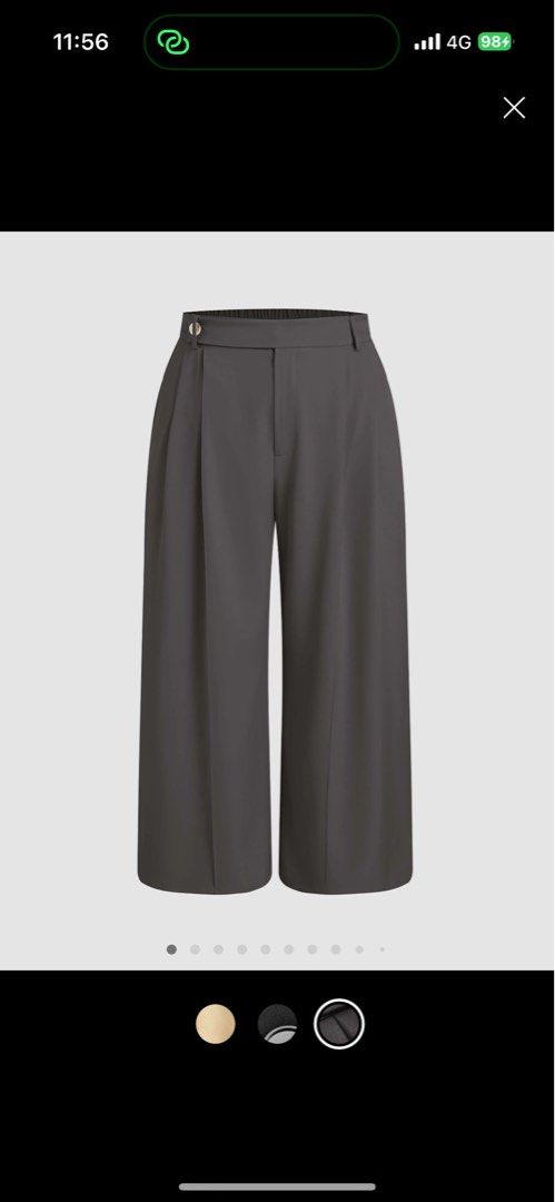 Solid Straight Leg Trousers - Cider