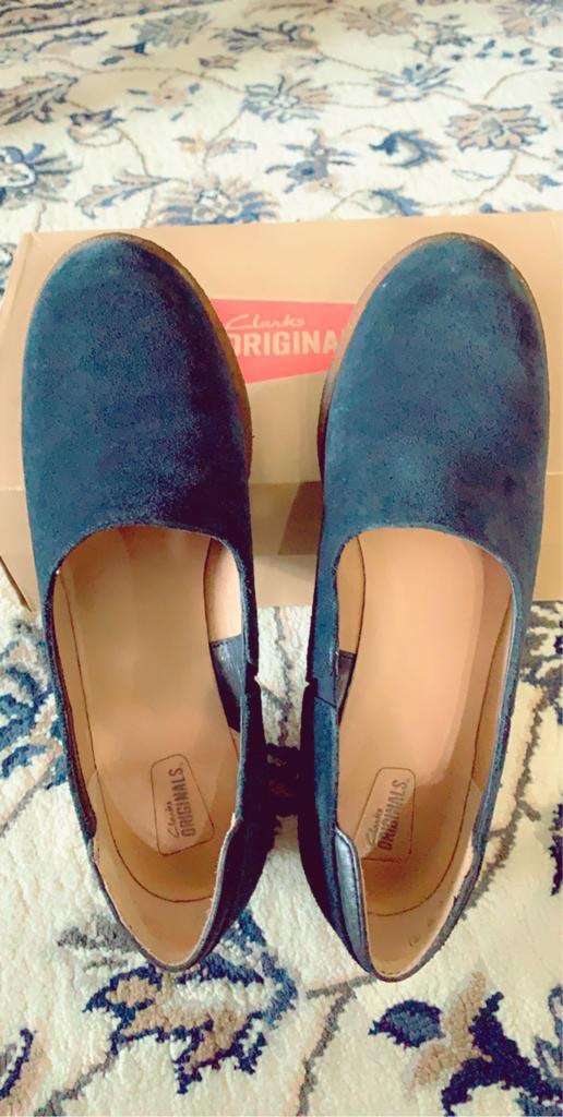 Clarks blue wedges store
