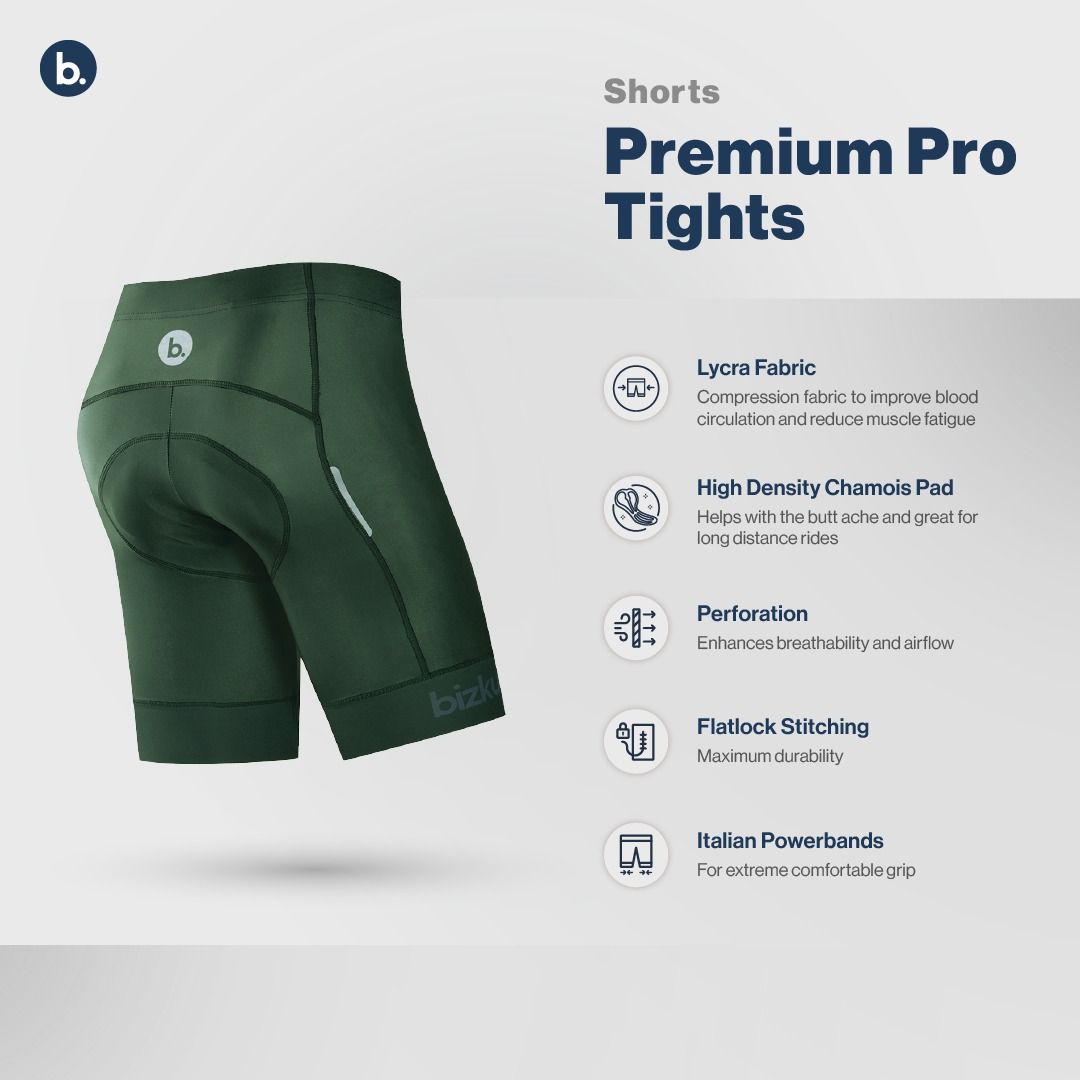 Clearance bizkut Premium Pro PLUS Gel Cycling Shorts Long
