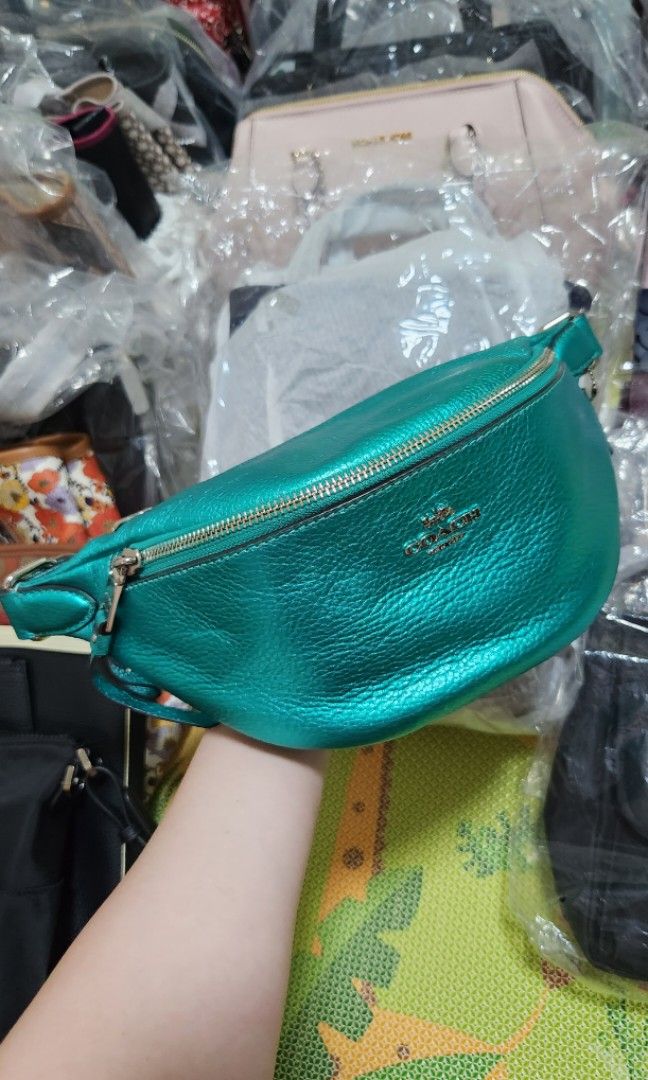 Coach metallic belt clearance bag