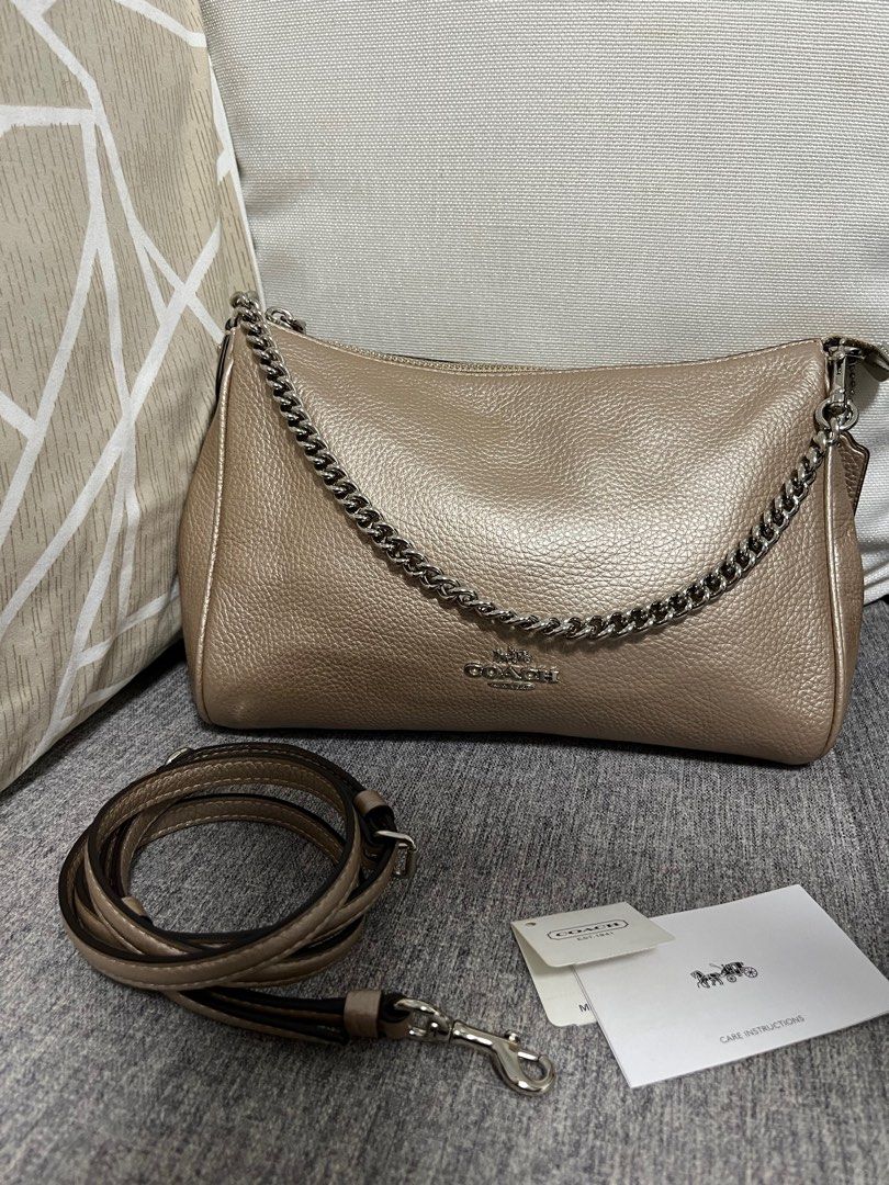 Coach carrie crossbody outlet platinum