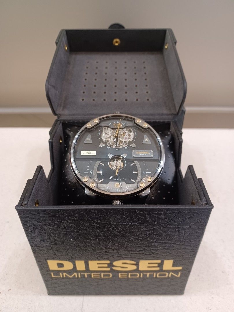 Diesel dz7365 double new arrivals automatic leather limited edition