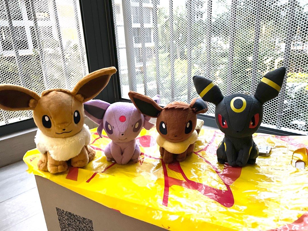 Espeon Eevee Umbreon Plush Pokemon Eevee Plush Collection 4-Pack