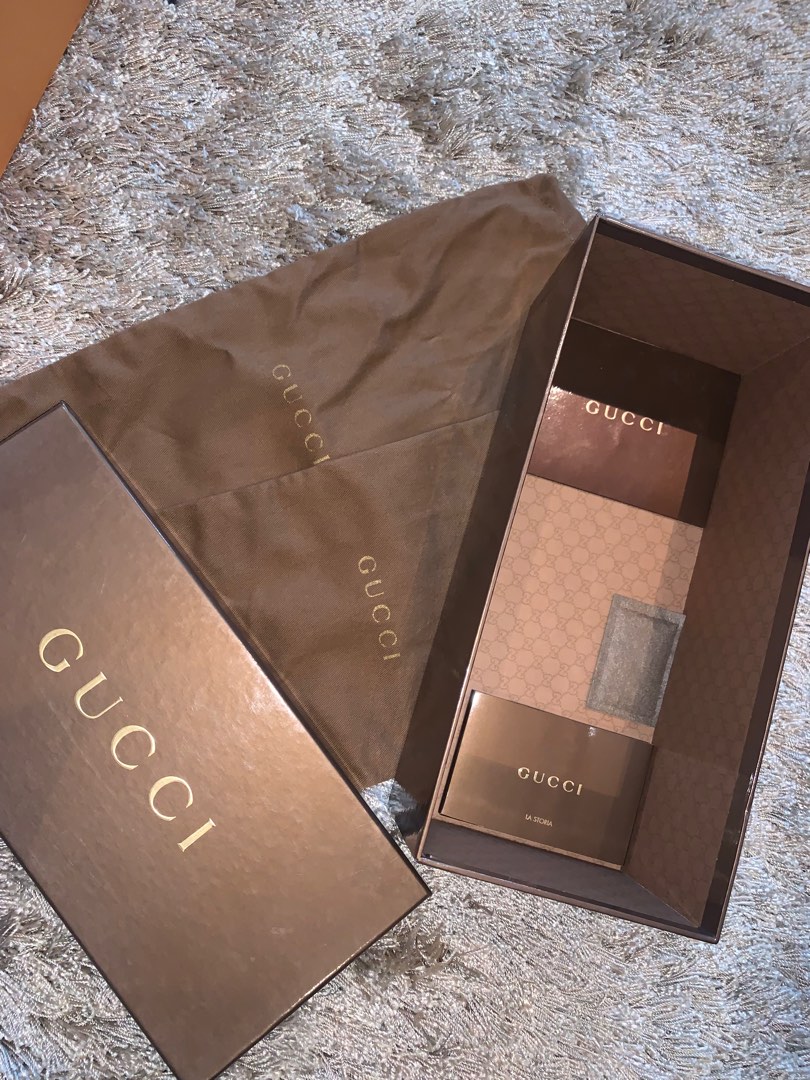 Empty gucci sales shoe box