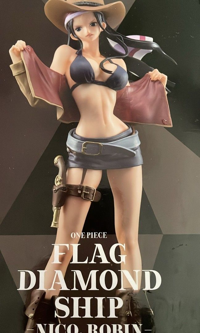 Figure Banpresto Flag Diamond Ship Nico Robin Japan (Category: Other Merchandise) located in Singapore. Submitted by boaridium (Listing ID 1287349169, Image 1). Description: BNIB Figurine still in shrink wrapped. Text Nine68five9seven07 to deal..