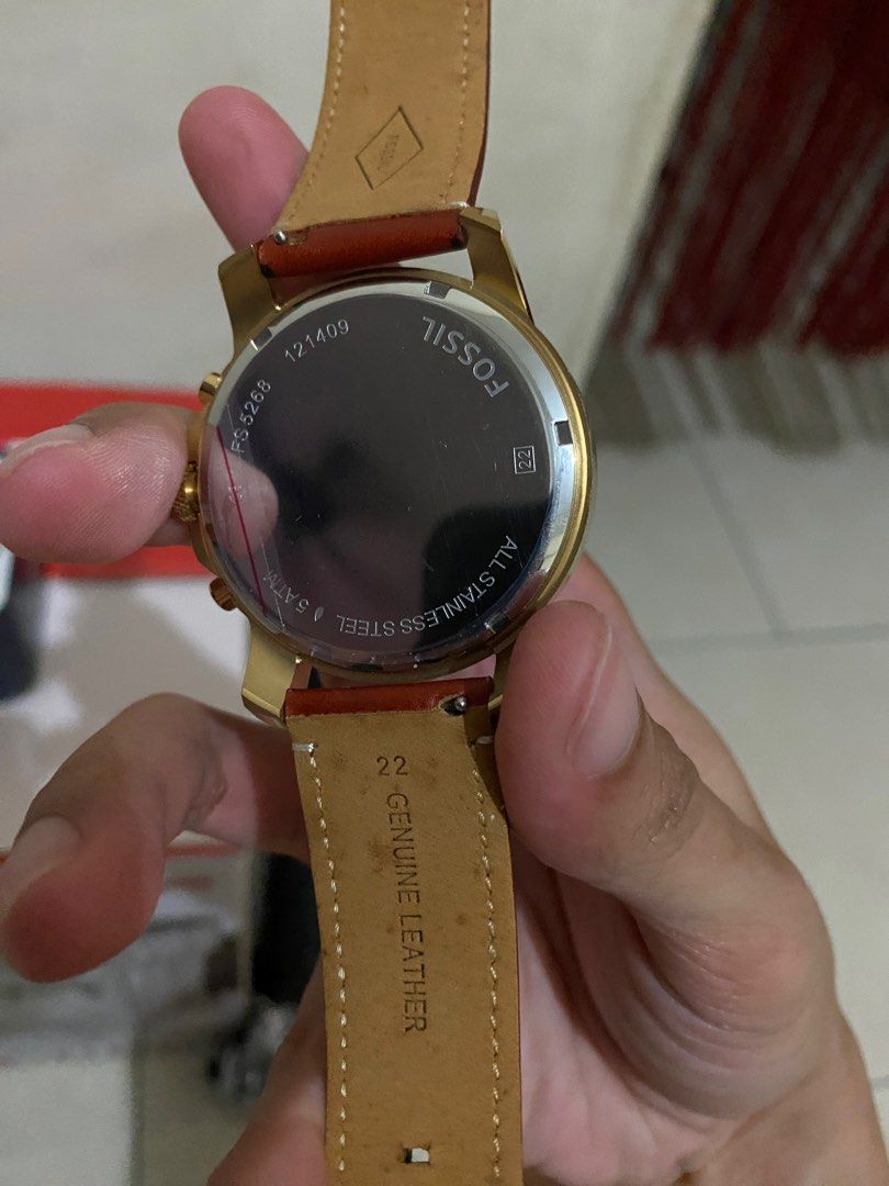 Grant sport chronograph luggage leather watch shop