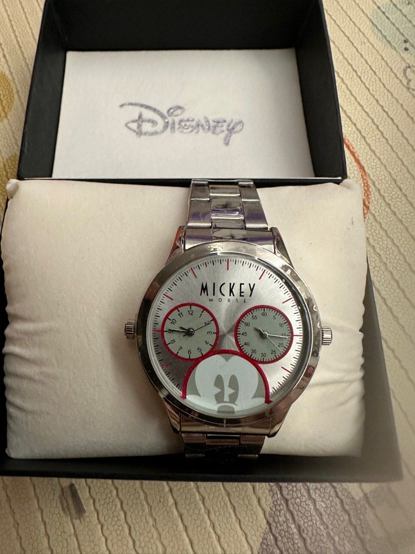 FREE TRACKABLE SHIPPING AND NEW AND UNUSED Official Disney Mickey Mouse Unisex Large Watch face Dual Dial Watch Men s Fashion Watches Accessories Watches on Carousell