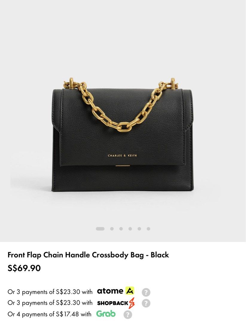 Chain handle crossbody clearance bag
