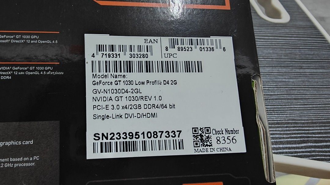 Gigabyte hot sale geforce gt1030