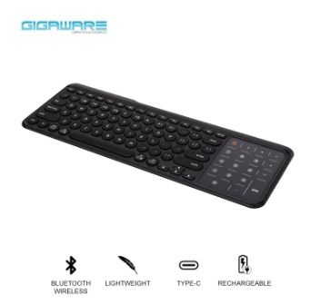 Gigaware KS003 Bluetooth 3-Channels Wireless Keyboard with Touch Screen Numpad (Category: Computer Keyboard) located in Manila. Submitted by gigaware (Listing ID 1287462937, Image 3). Description: The big LED glass TouchScreen is not only a numeric pad, it could also allow all kinds of finger commands. With this KS003 keyboard, you might not need to keep a mouse. The Bluetooth 3-Channels could connect to up to 3 Bluetooth devices. The wide compat