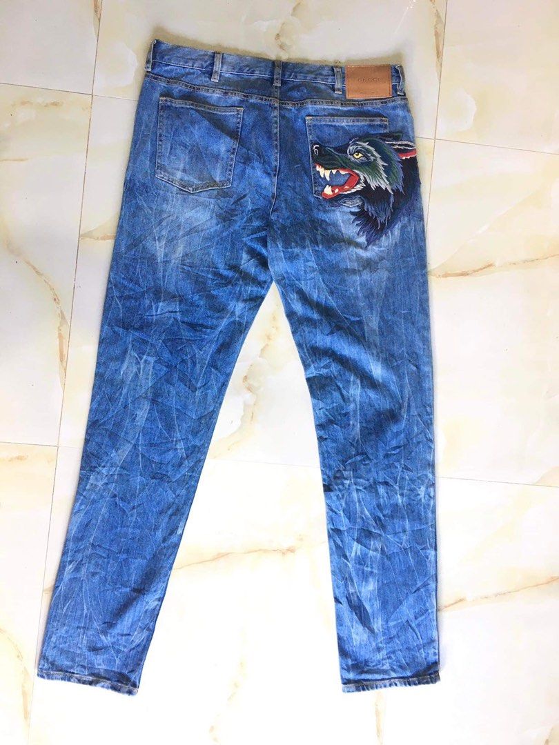 Gucci wolf clearance jeans