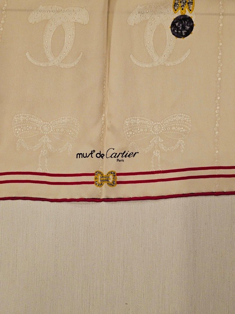 Cartier scarfs (Category: Apparel) located in Singapore. Submitted by kairei (Listing ID 1285932104, Image 2). Description: Branded scarfs. Cartier: S$250 size all 85cm x 85 cm. price firm. pick up at near Beauty World MRT..