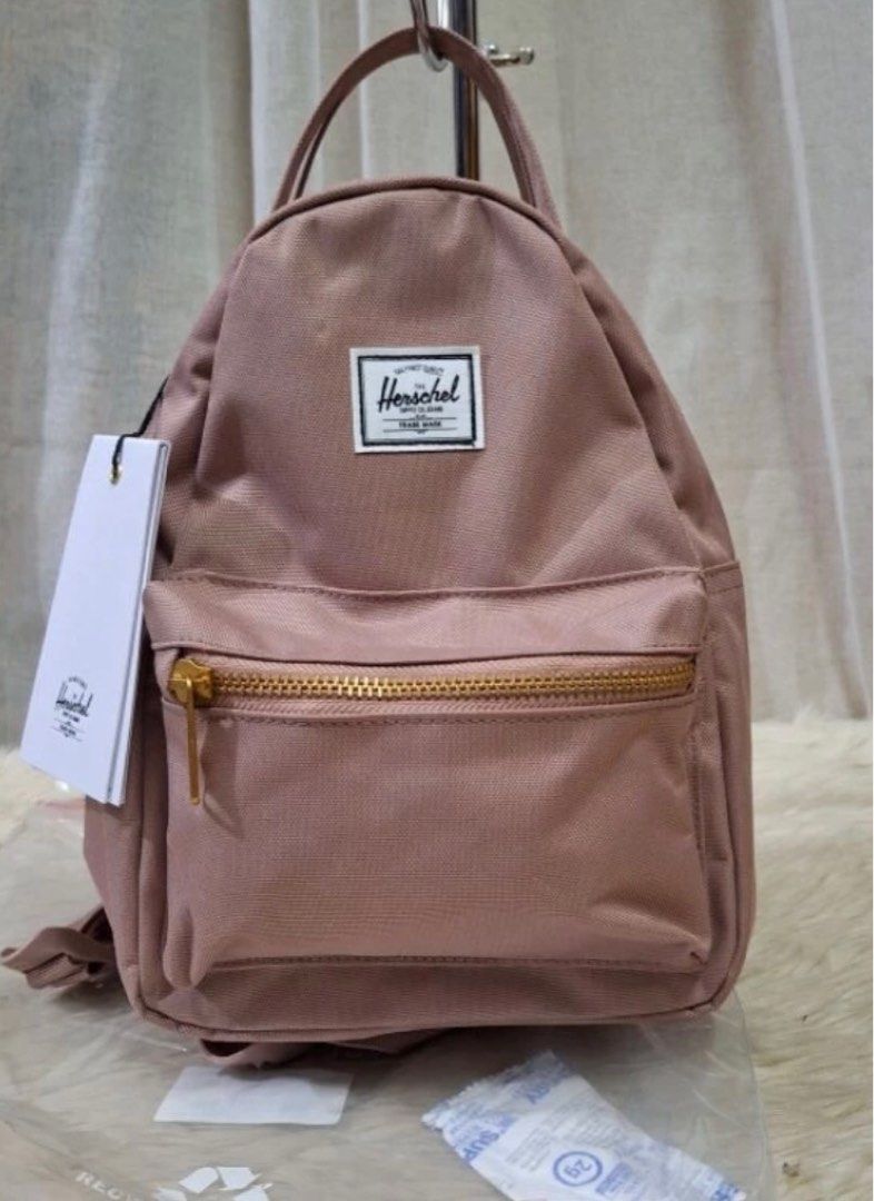 ORIGINAL HERSCHEL NOVA MINI ASH ROSE 9L Women s Fashion Bags Wallets Backpacks on Carousell