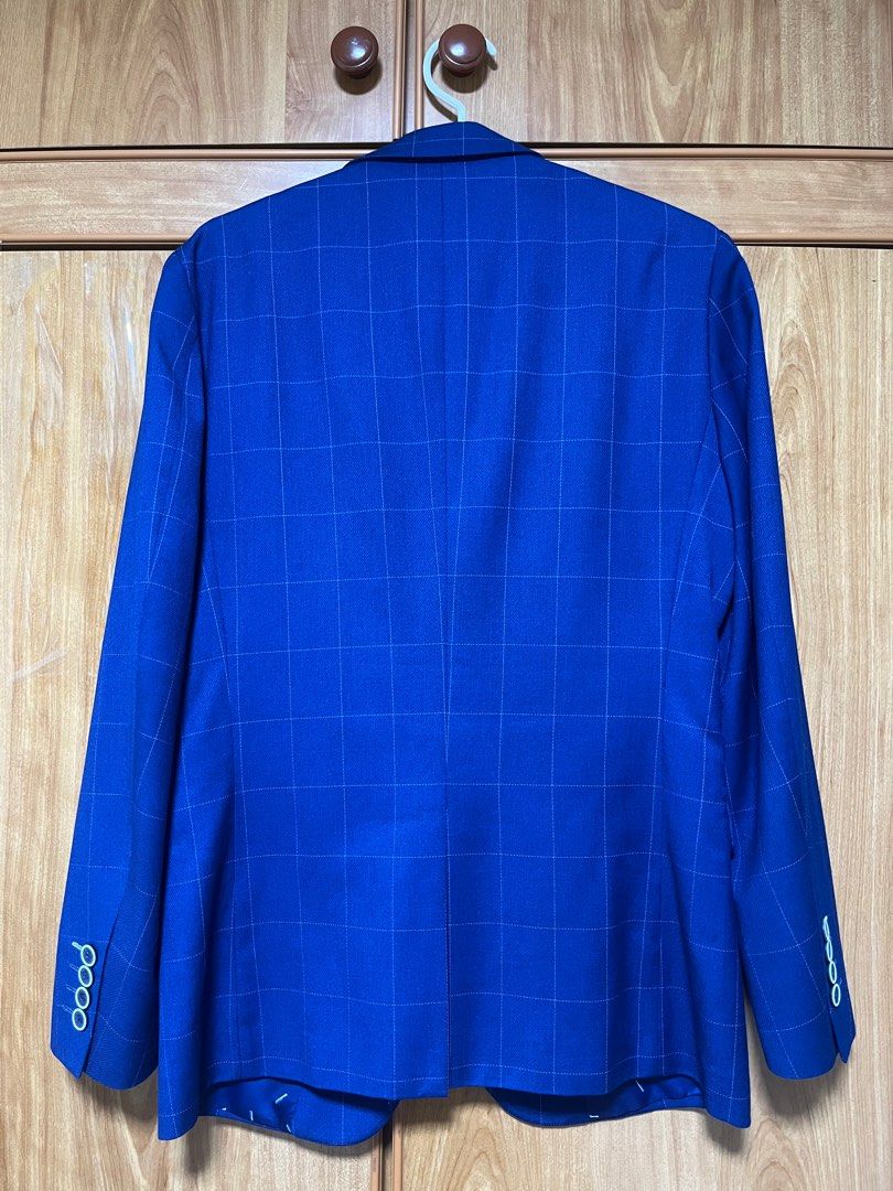 HLA Men Checkered Blazer Men s Fashion Tops Sets Formal
