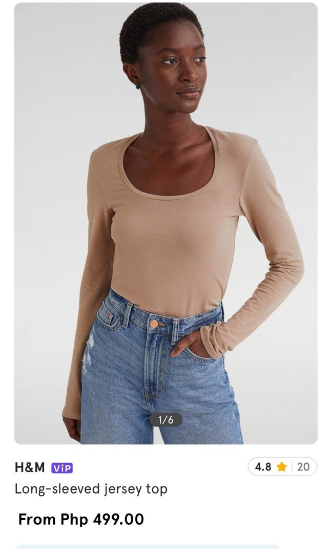 H and m jersey top top