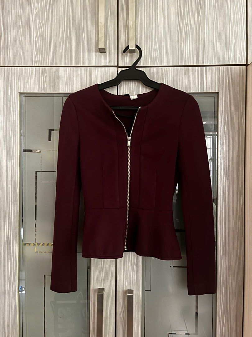H M Peplum jacket Women s Fashion Coats Jackets and Outerwear