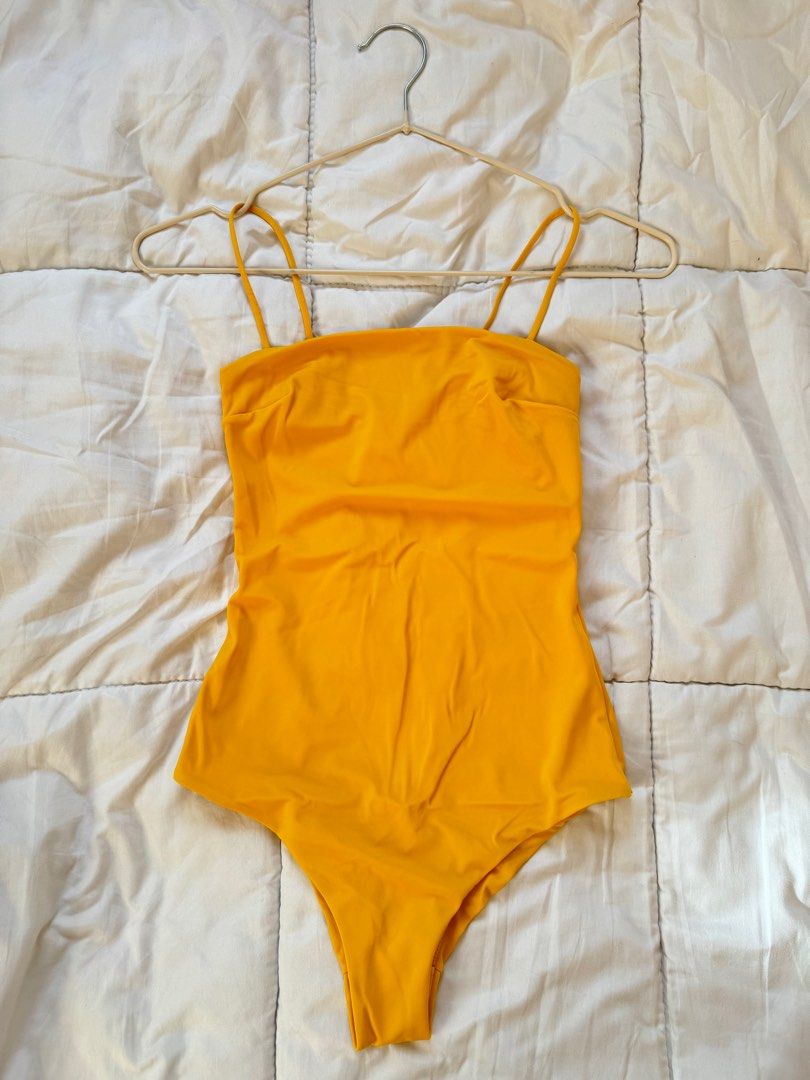 H&m yellow one piece swimsuit hot sale