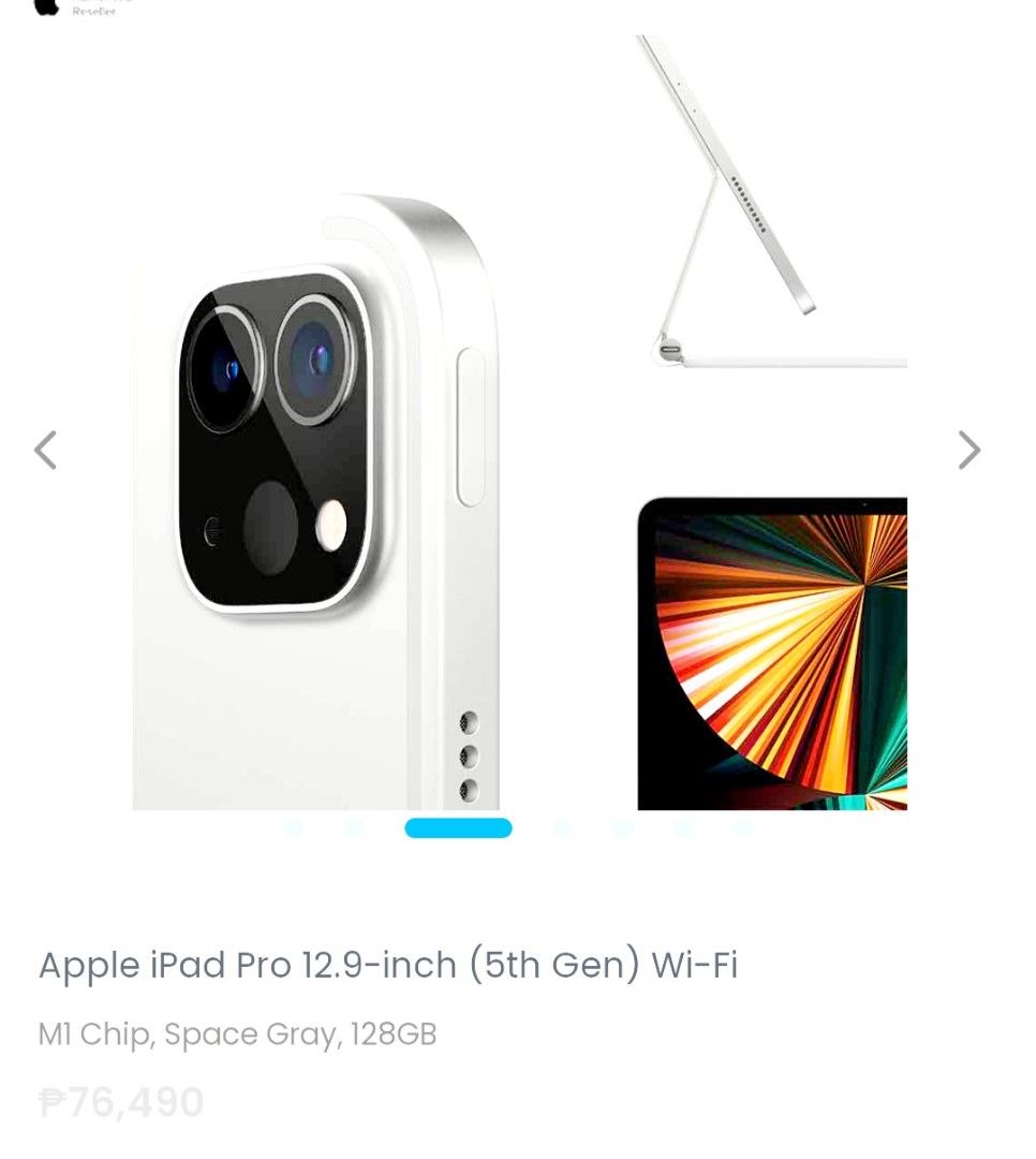 IPAD PRO 5th GENERATION (Category: iPad) located in Makati City. Submitted by darlenc (Listing ID 1287436222, Image 2). Description: Unit is brand new but was only used as demo unit at showroom with no warranty . Original price is P76,490.00 & now I'm selling it for P60,490.00. Complete set with box and charger n flawless and working excellently IPAD PRO 5th Generation..